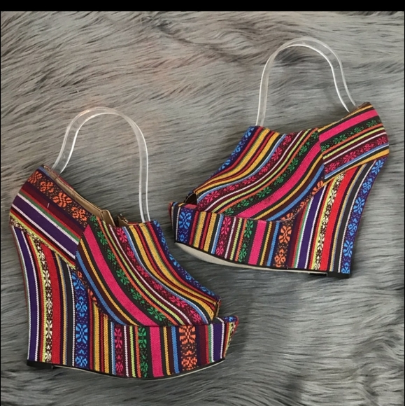 NWB Steve Madden P Rylan Aztec Multicolor Tribal Boho, SZ 10 - Picture 2 of 6